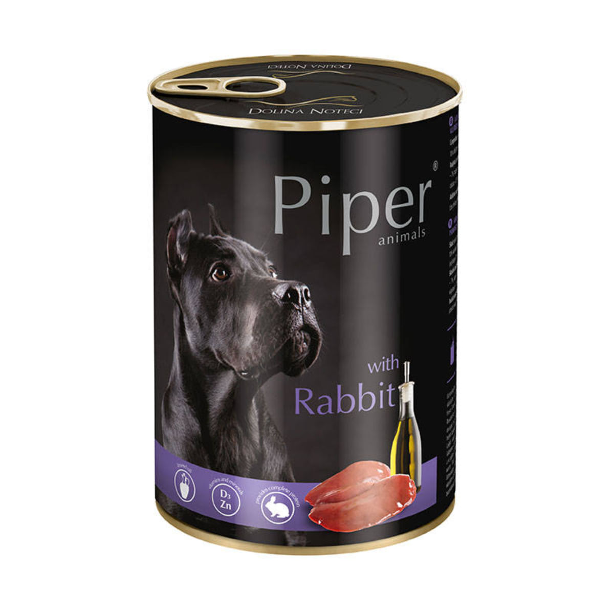 PIPER Animals, XS-XL, Iepure, conservă hrană umedă fără cereale câini, (în aspic), 400g - poza 2