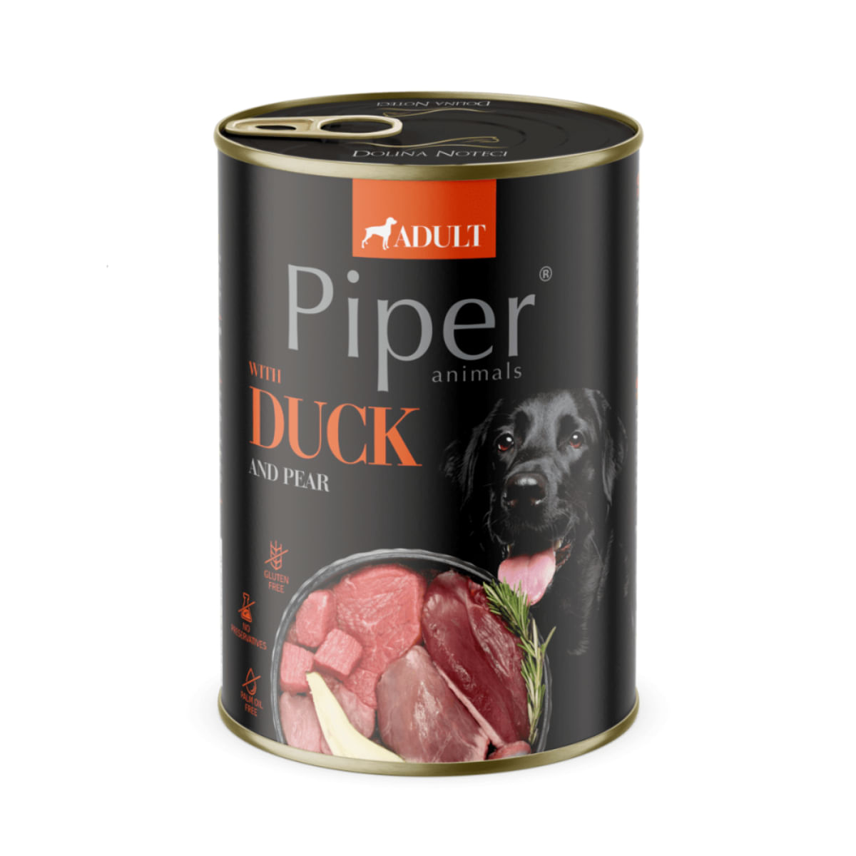 PIPER Animals, XS-XL, Rață, conservă hrană umedă fără cereale câini, (în aspic), 400g - poza 1