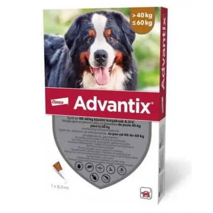 Pipeta antiparazitara Advantix pentru caini 40 kg - , 60 kg ( 1 pipeta )