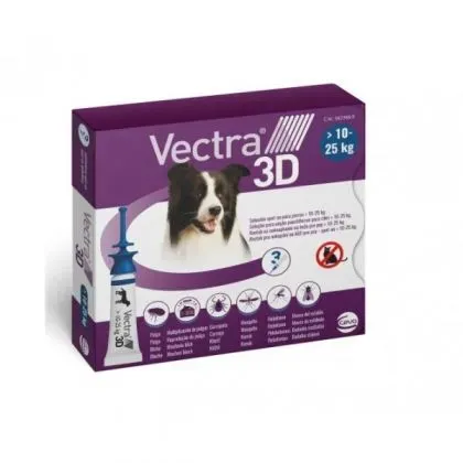 Pipeta antiparazitara pentru caini 10 - 25 kg Vectra 3D x 1 pipeta