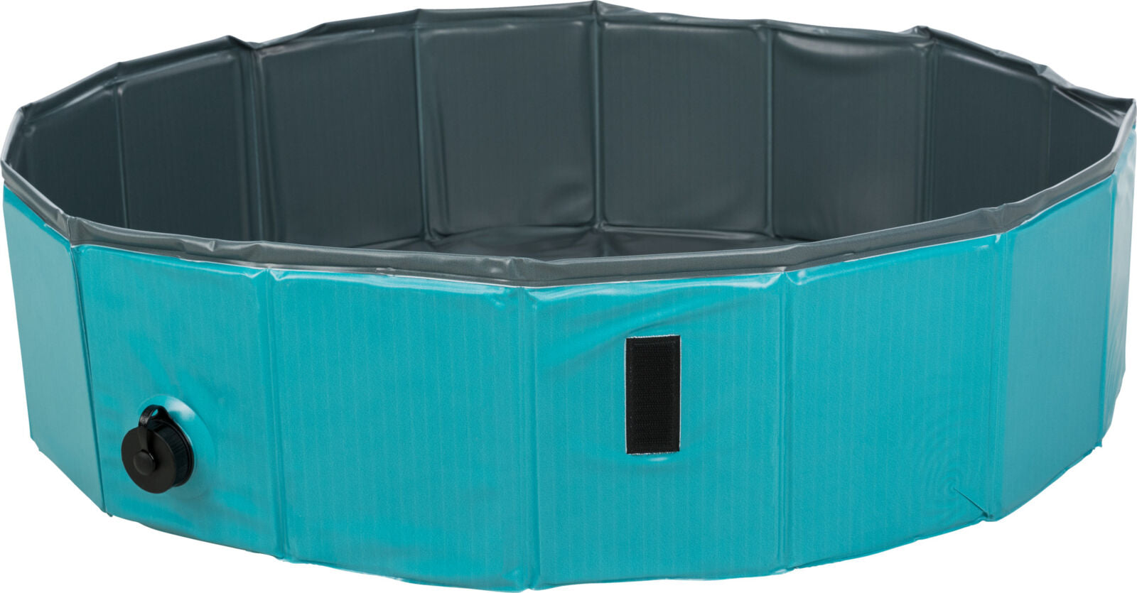 Piscina Pentru Caini, Plastic, Petrol/Gri 120 cm