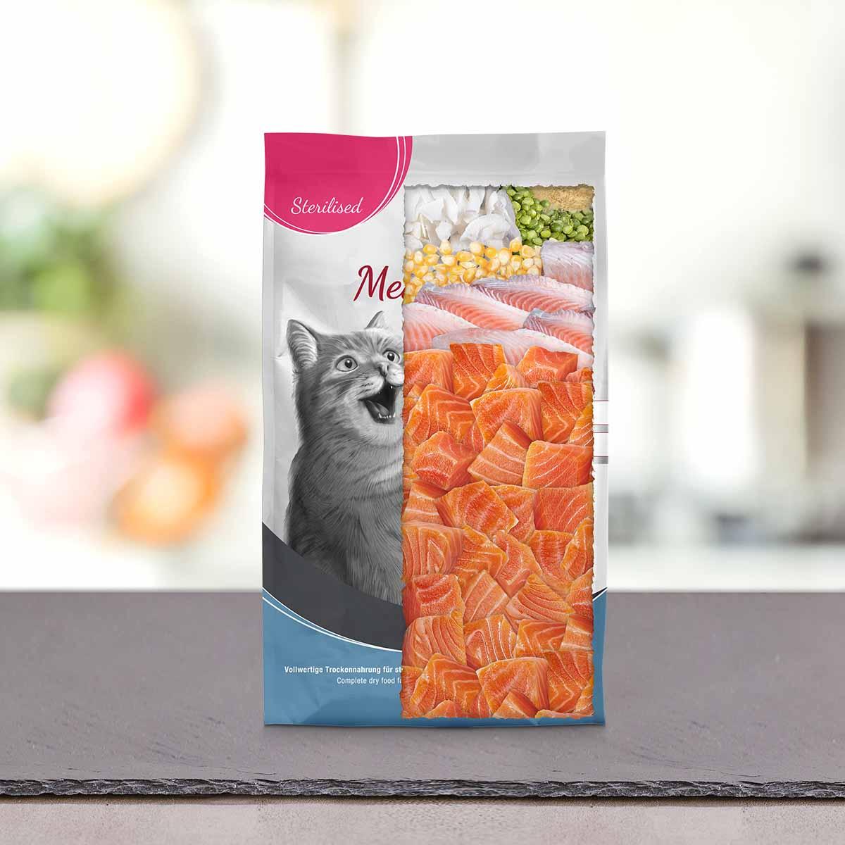 PLATINUM MeatCrisp Sterilised , Pește, hrană uscată pisici sterilizate, deshidratat, 1.5kg - poza 3