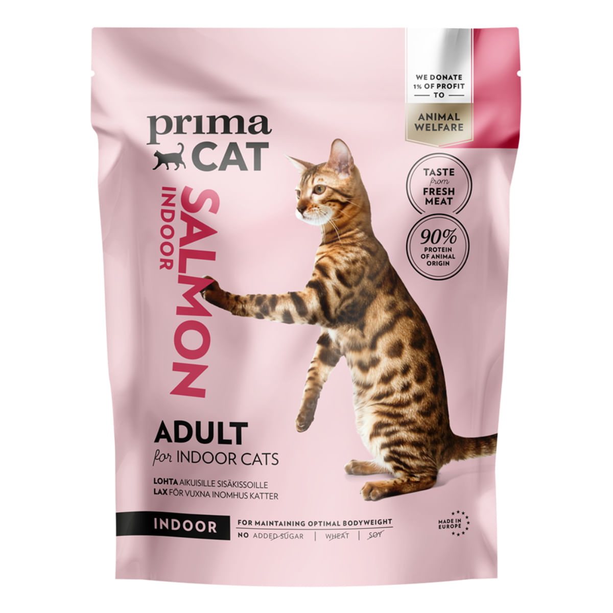 PRIMA CAT Indoor, Somon, hrană uscată pisici, 400g - poza 2