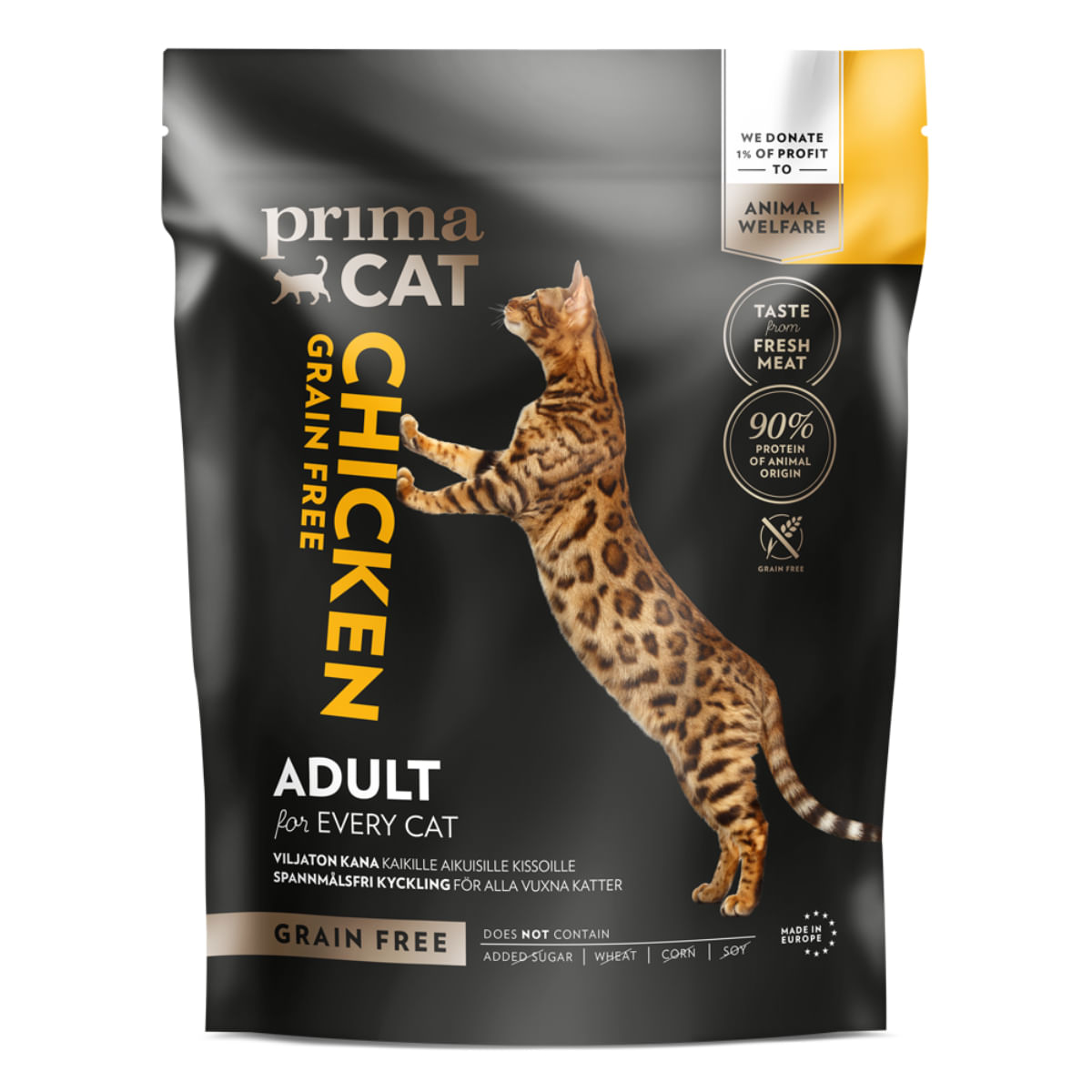 PRIMA CAT, Pui, hrană uscată fără cereale pisici, 1.4kg - poza 1