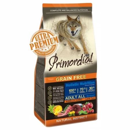 Primordial Grain-Free Holistic Dog Adult, Tuna & Lamb, 2 kg