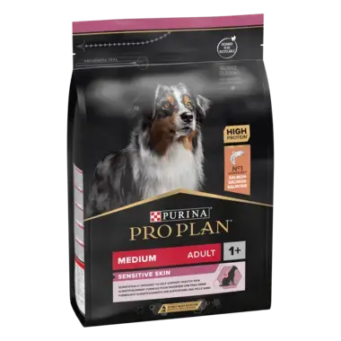 Pro Plan Dog Adult Medium Sensitive Skin Somon 14 Kg