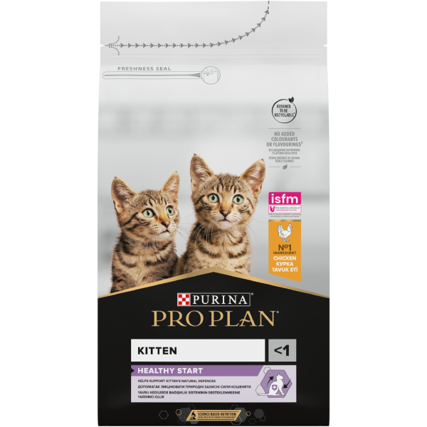 PRO PLAN® HEALTHY START Junior, bogat în pui, hrană uscată pentru puii de pisică, 1.5 kg