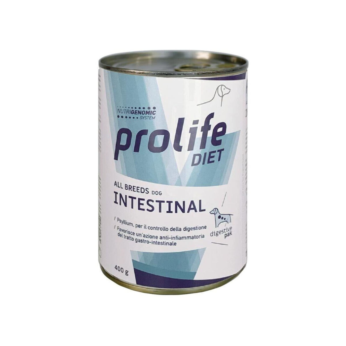 PROLIFE Diet Intestinal, XS-XL, Pui și Miel, dietă veterinară, conservă hrană umedă câini, sistem digestiv, (în aspic), 400g - poza 1