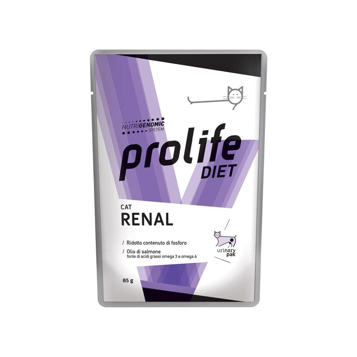 PROLIFE Diet Renal, Pui și Vită, dietă veterinară, plic hrană umedă pisici, sistem renal, (în aspic), bax, 85g x 12buc - poza 2