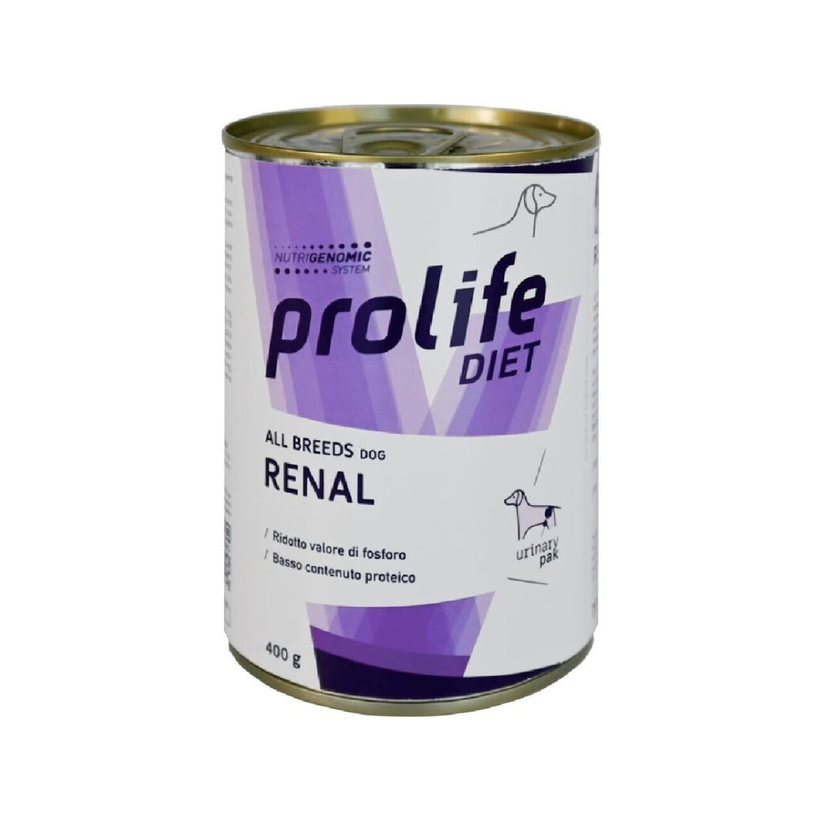 PROLIFE Diet Renal, XS-XL, Pui și Vită, dietă veterinară, conservă hrană umedă câini, sistem renal, (în aspic), 400g - poza 1