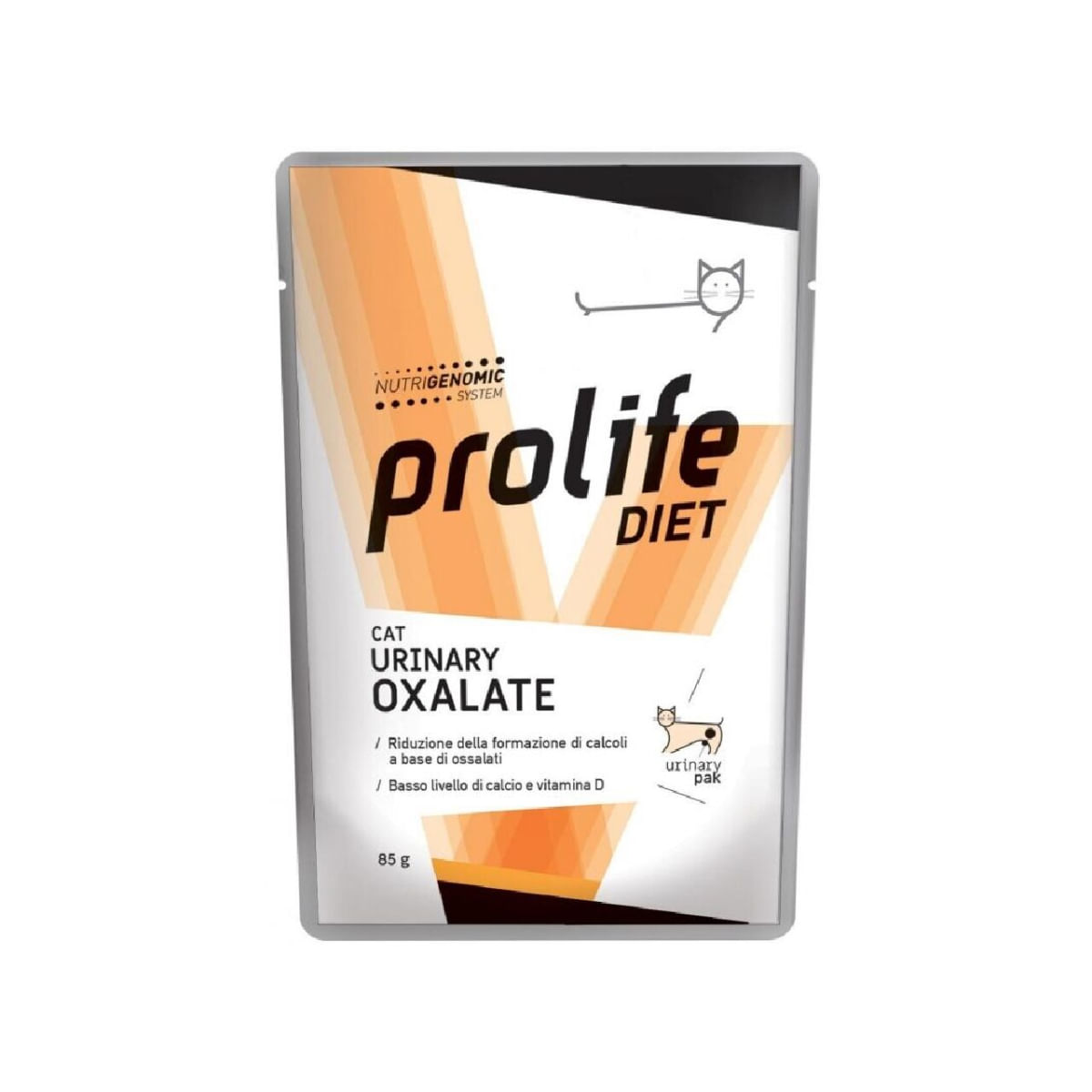 PROLIFE Diet Urinary Oxalate, Pui și Vită, dietă veterinară, plic hrană umedă pisici, sistem urinar, (în aspic), bax, 85g x 12buc - poza 1