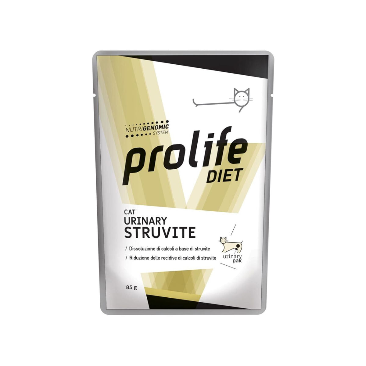 PROLIFE Diet Urinary Struvite, Pui și Vită, dietă veterinară, plic hrană umedă pisici, sistem urinar, (în aspic), bax, 85g x 12buc - poza 2