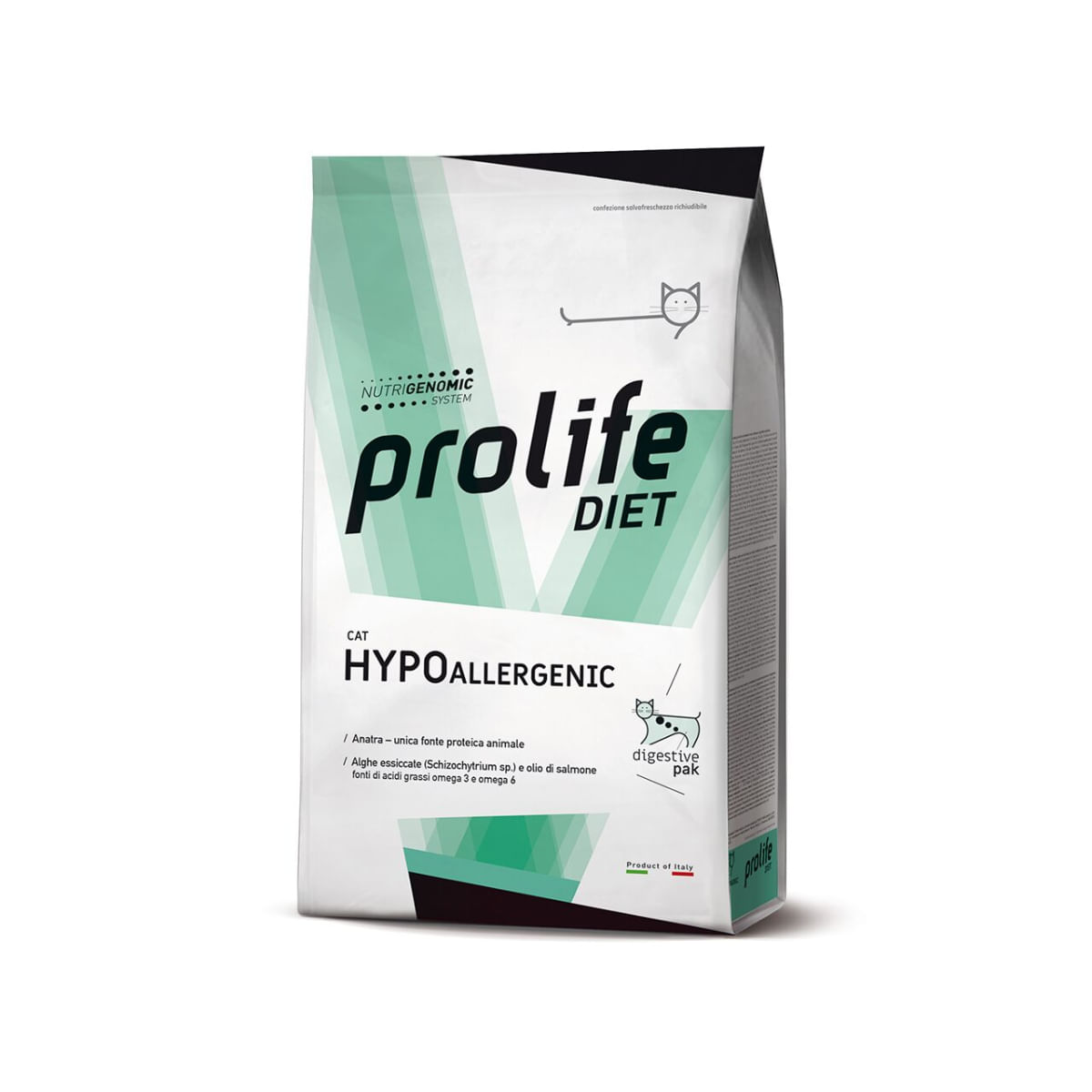 PROLIFE Hypoallergenic, Rață, dietă veterinară, hrană uscată pisici, alergii, 1.5kg - poza 2