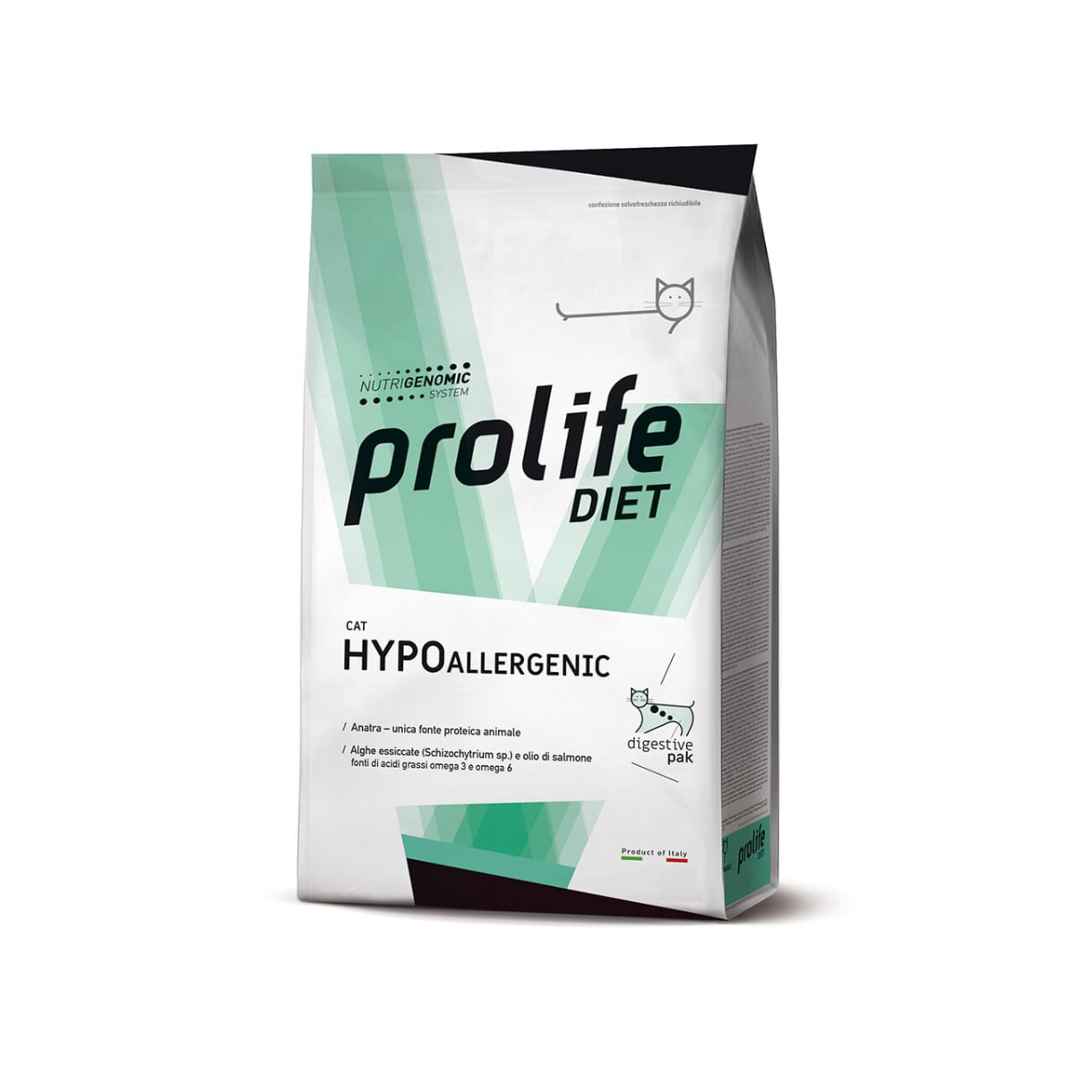 PROLIFE Hypoallergenic, Rață, dietă veterinară, hrană uscată pisici, alergii, 5kg - poza 1