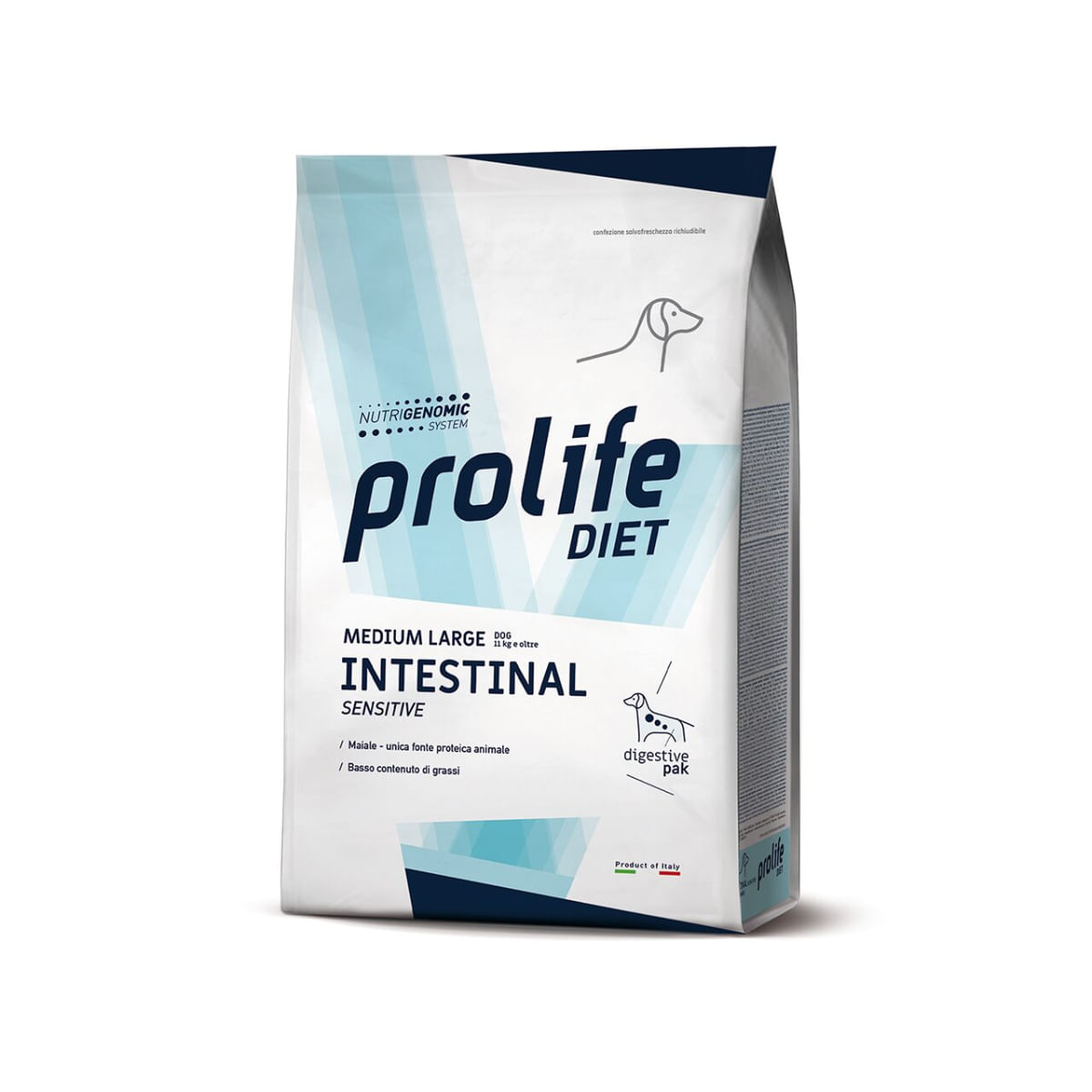 PROLIFE Intestinal Sensitive, M-XL, Porc, dietă veterinară, hrană uscată câini, sistem digestiv, 2kg - poza 2