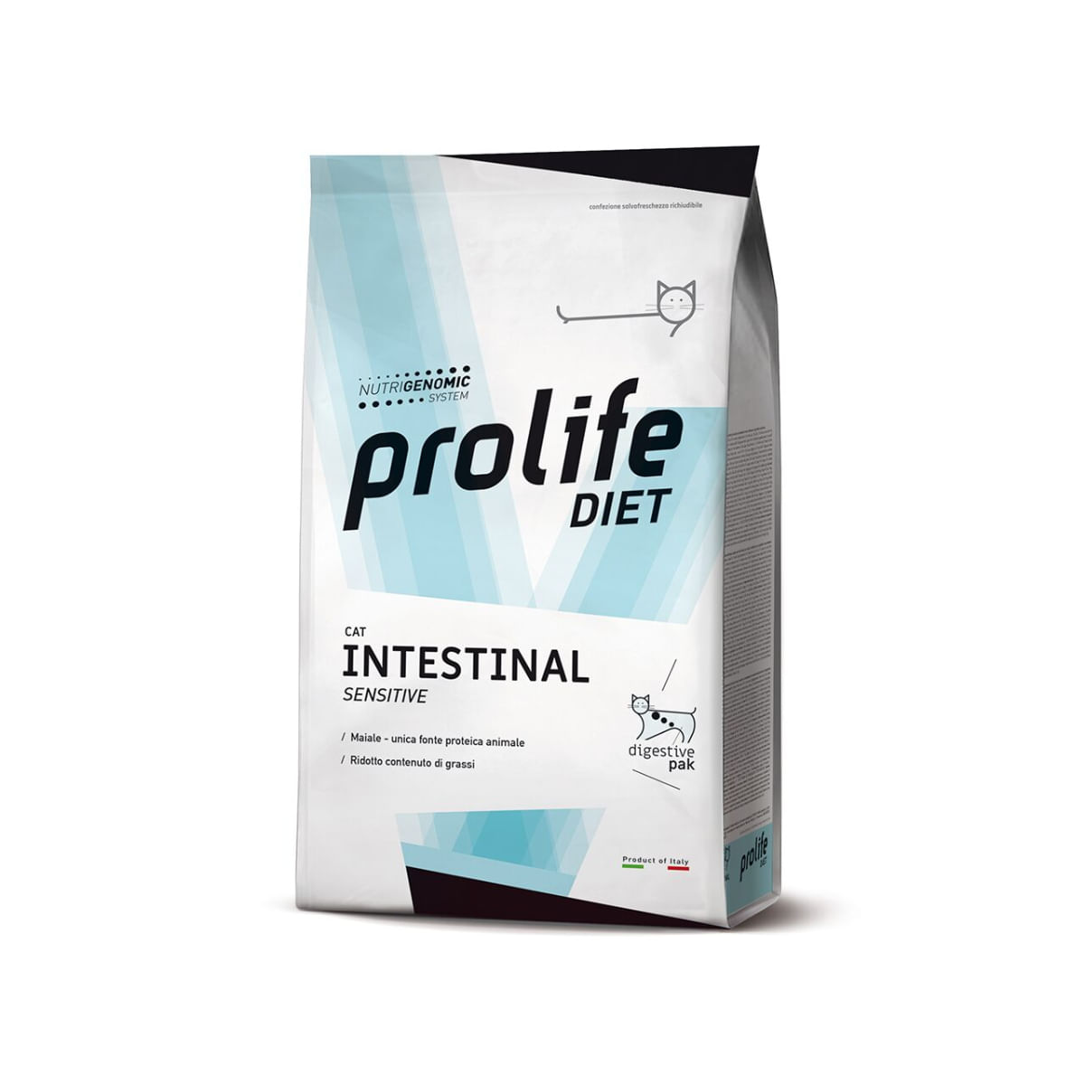 PROLIFE Intestinal Sensitive, Porc, dietă veterinară, hrană uscată pisici, sistem digestiv, 5kg - poza 2