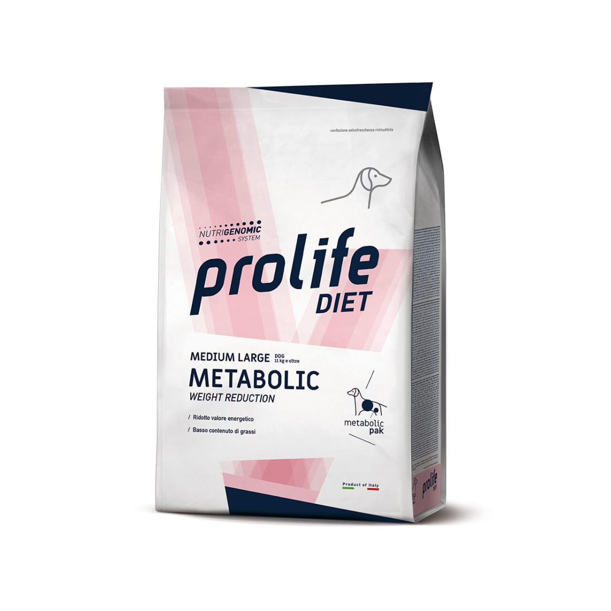 PROLIFE Metabolic Weight Reduction, M-XL, Somon, dietă veterinară, hrană uscată câini, obezitate, 8kg - poza 1