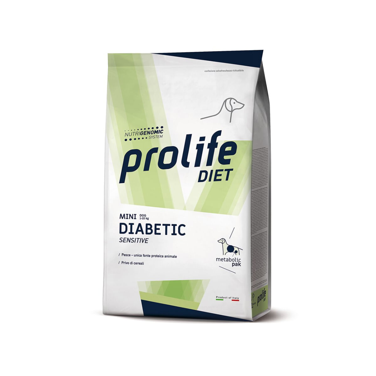 PROLIFE Mini Diabetic Sensitive, XS-S, Păstrăv, dietă veterinară, hrană uscată câini, diabet, 5kg - poza 1