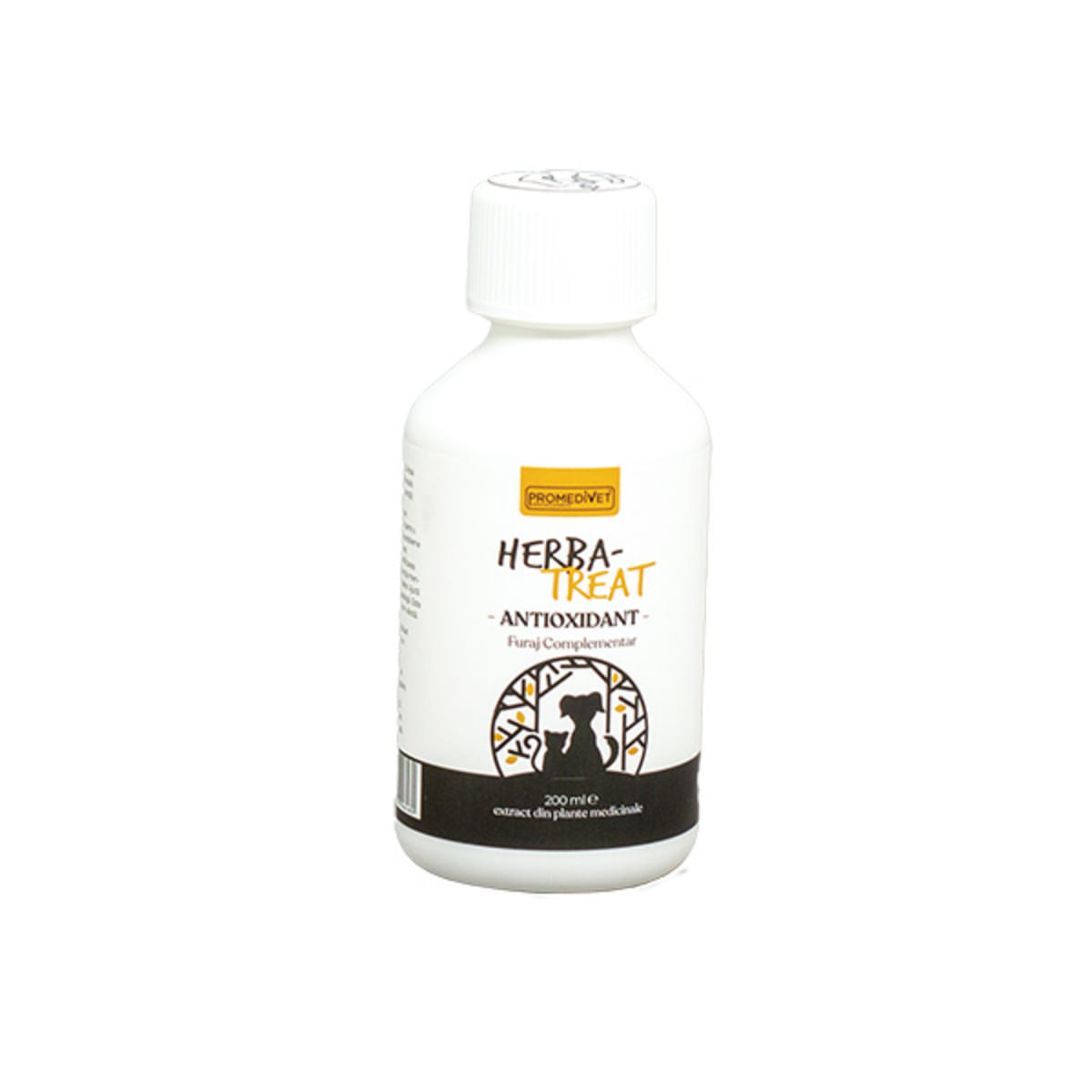 PROMEDIVET Herba-Treat Antioxidant, supliment sistem nervos & calmante câini, suspensie orală PROMEDIVET Herba-Treat Antioxidant, XS-XL, supliment sistem nervos & calmante câini și pisici, flacon, 200ml suspensie orală