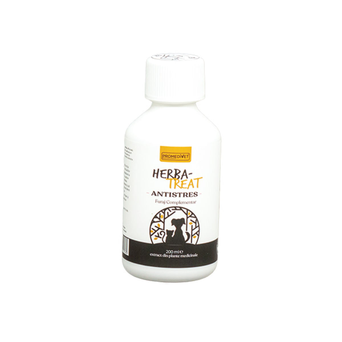 PROMEDIVET Herba-Treat Antistres, supliment sistem nervos & calmante câini, suspensie orală PROMEDIVET Herba-Treat Antistres, XS-XL, supliment sistem nervos & calmante câini și pisici, flacon, 200ml suspensie orală - poza 2