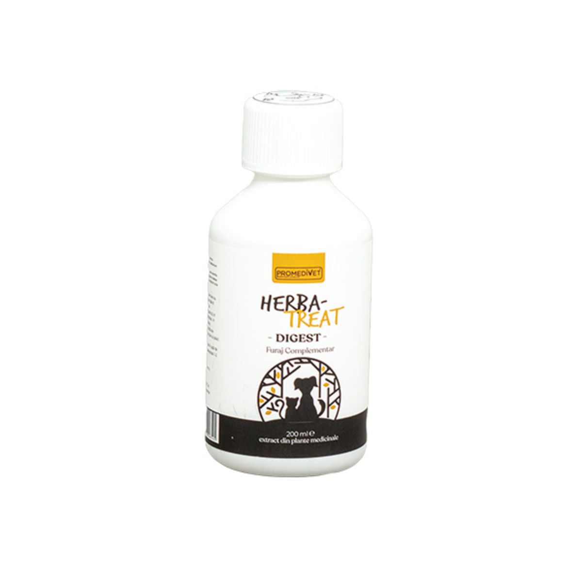 PROMEDIVET Herba-Treat Digest Hepatoprotector, supliment sistem digestiv câini, suspensie orală PROMEDIVET Herba-Treat Digest Hepatoprotector, XS-XL, supliment sistem digestiv câini și pisici, flacon, 200ml suspensie orală - poza 2