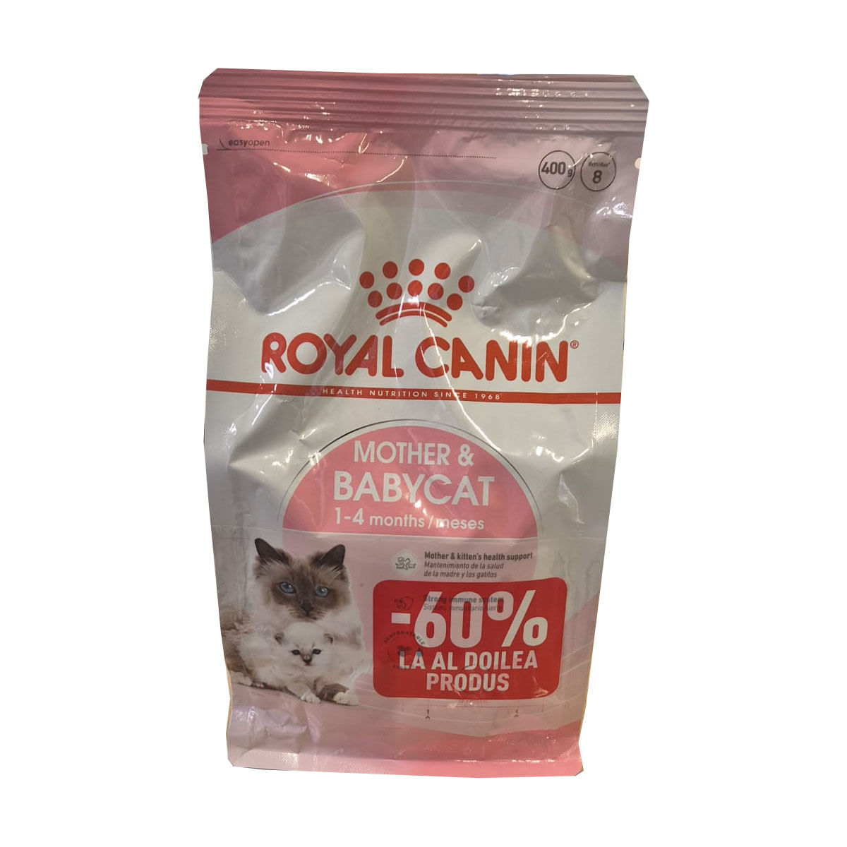 PROMO ROYAL CANIN Mother & BabyCat, hrană uscată pisici, mama și puiul, 400g, 60% REDUCERE la al Doilea Produs - poza 2