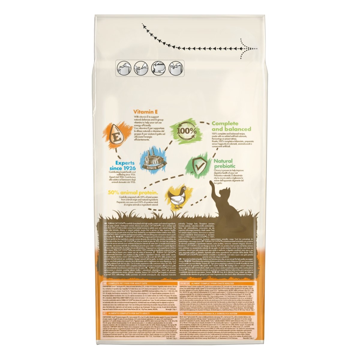 PURINA Cat Chow Adult, Pui, hrană uscată pentru pisici, 1.5kg - poza 3