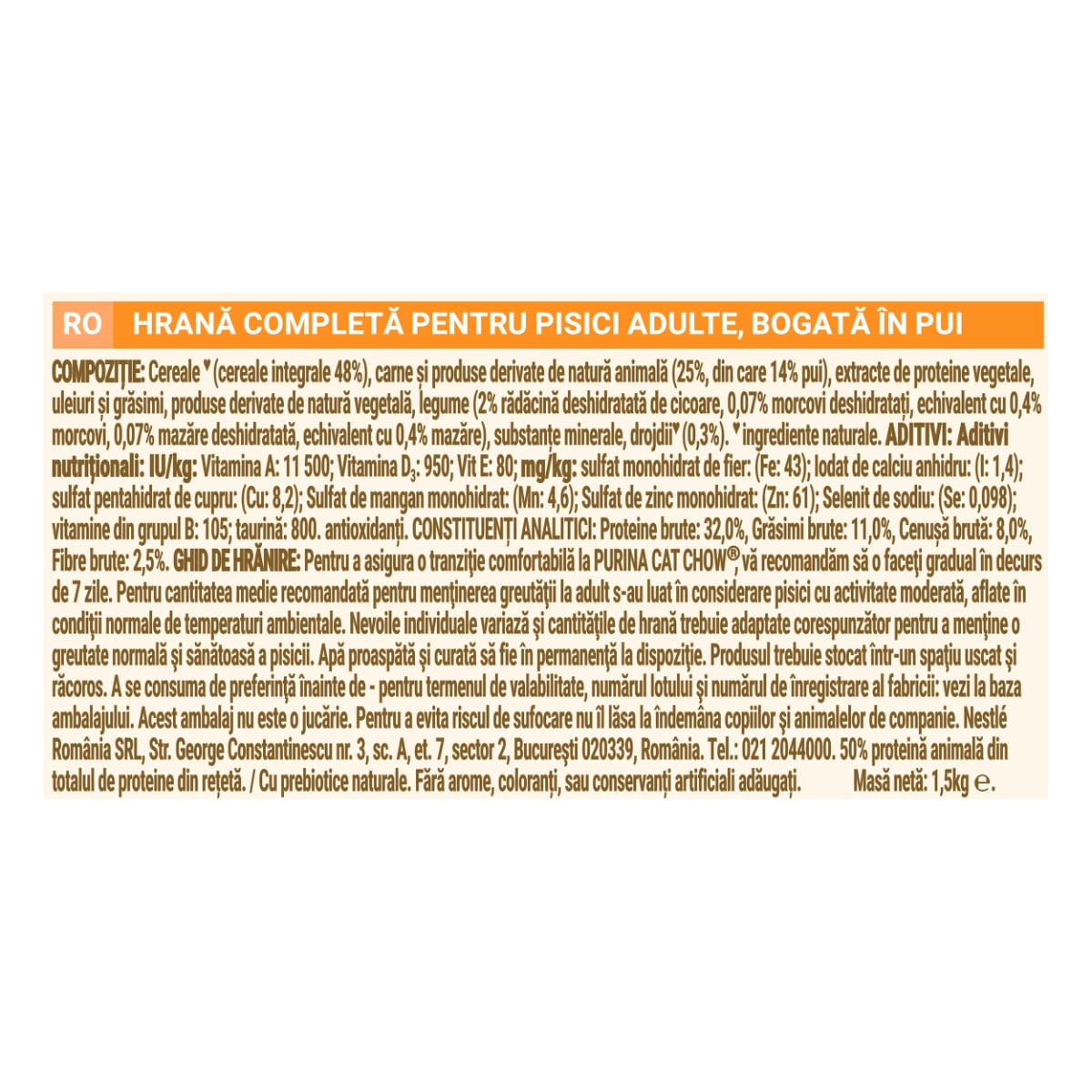 PURINA Cat Chow Adult, Pui, hrană uscată pentru pisici, 1.5kg - poza 5