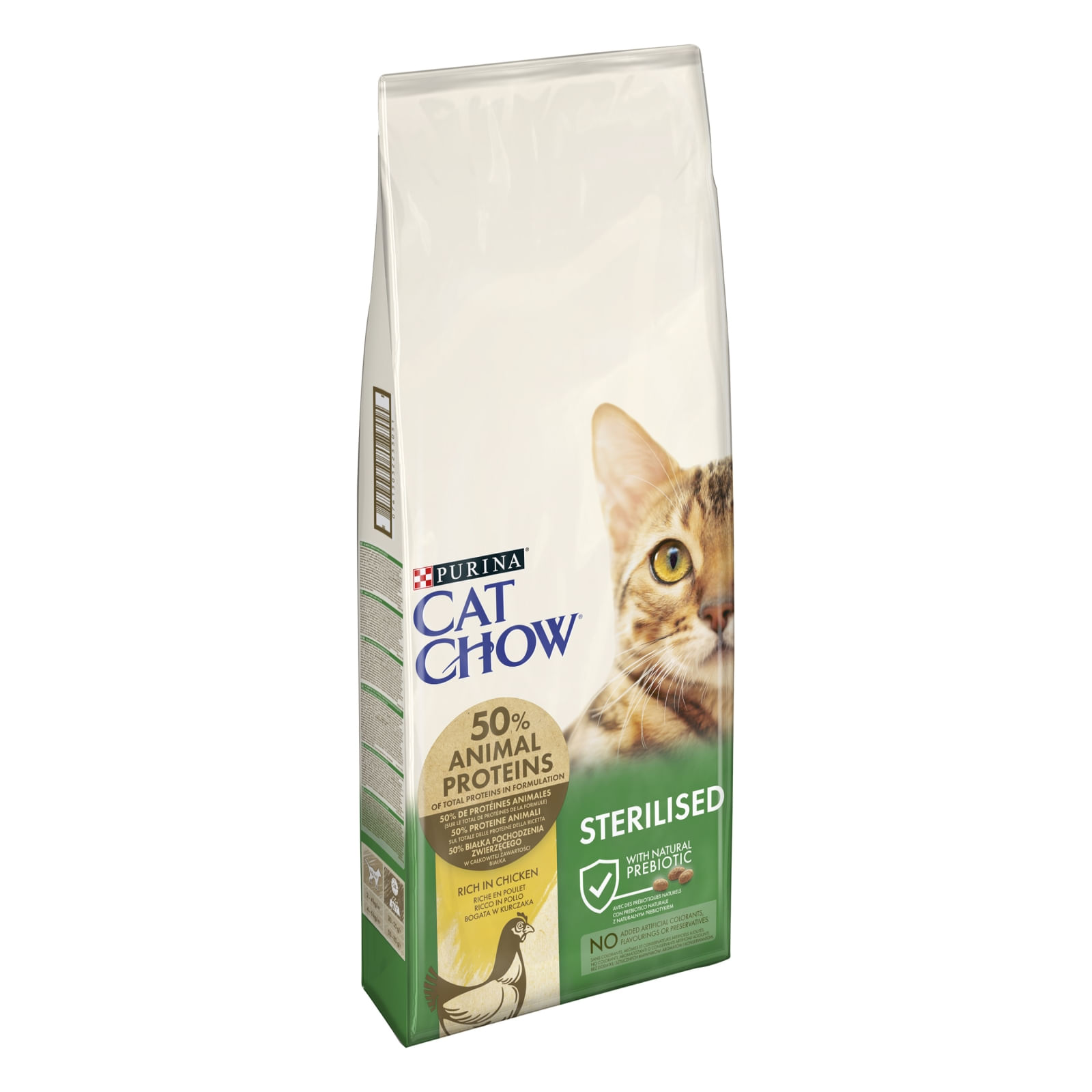 PURINA Cat Chow Sterilised, Pui, hrană uscată pentru pisici sterilizate, 15kg - poza 3