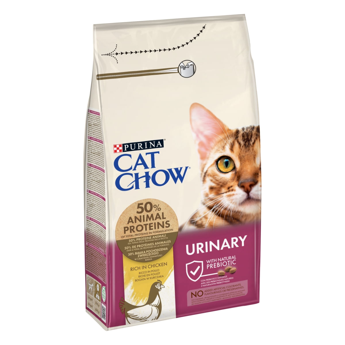 PURINA Cat Chow Urinary Tract Health, Pui, hrană uscată pentru pisici, sănătatea tractului urinar, 1.5kg - poza 2