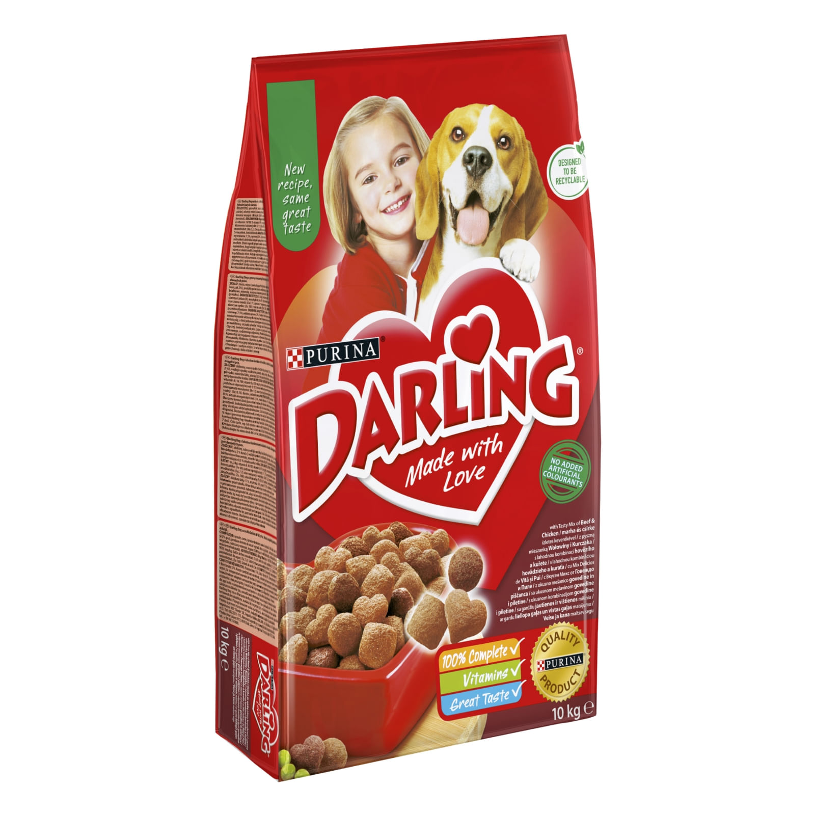PURINA Darling Adult, Vită cu Legume, hrană uscată pentru câini PURINA Darling Adult, Vită, Pui cu Legume, hrană uscată pentru câini, 10kg - poza 4