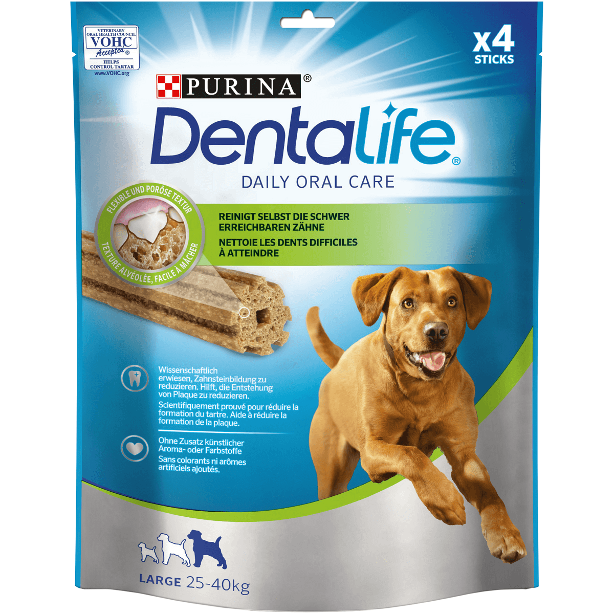 PURINA Dentalife Adult Large, recompense câini de talie mare, batoane, 4buc - poza 2