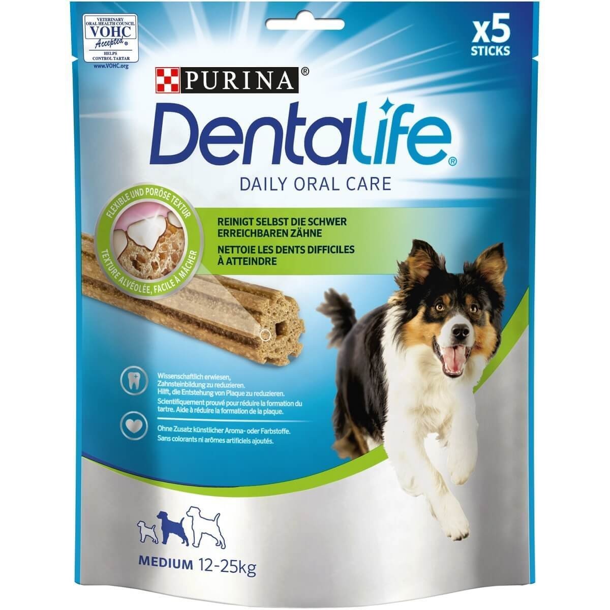 PURINA Dentalife Adult Medium, recompense câini de talie medie, batoane, 5buc - poza 2