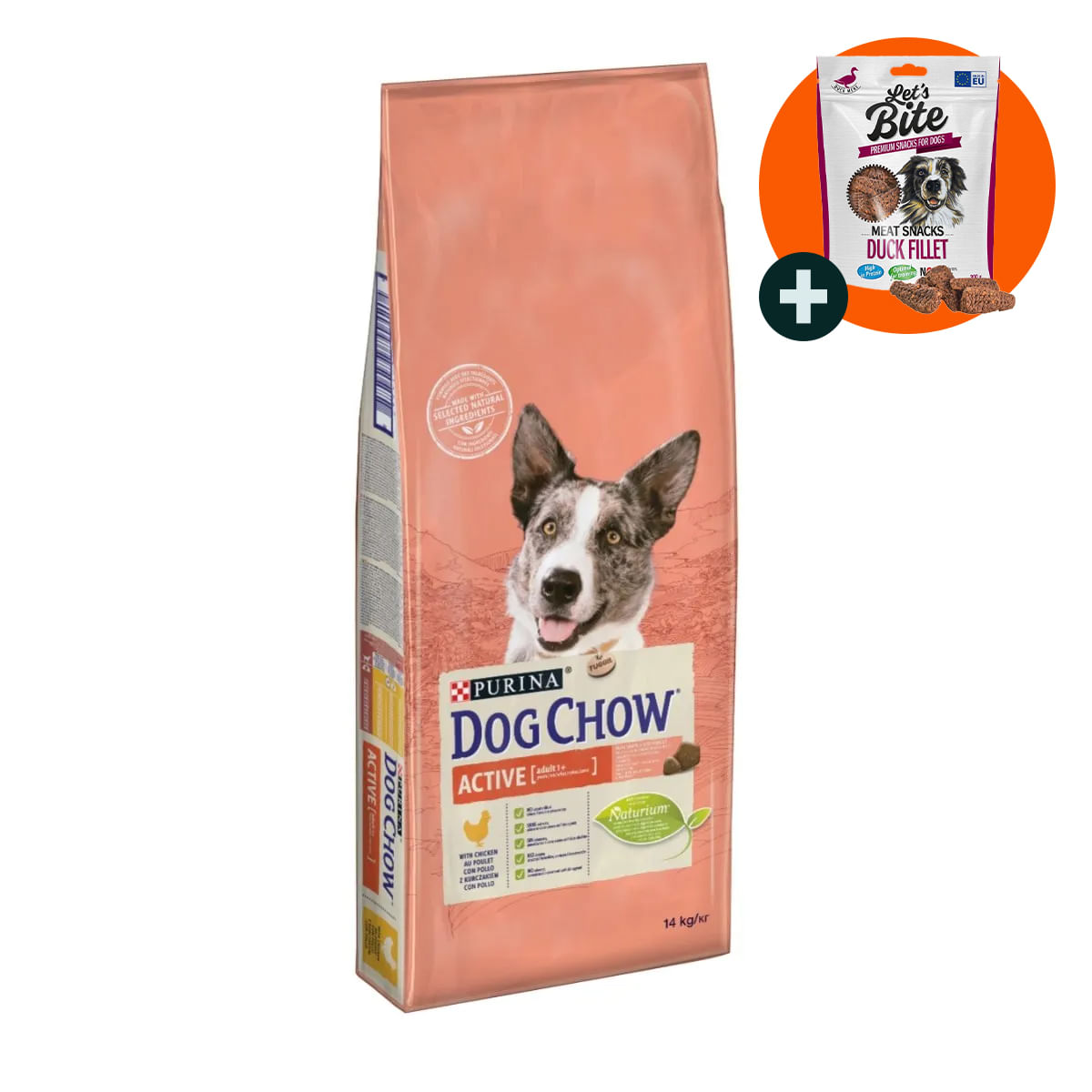 PURINA Dog Chow Adult Active, Pui, hrană uscată câini, activitate intensă, 14kg - poza 2
