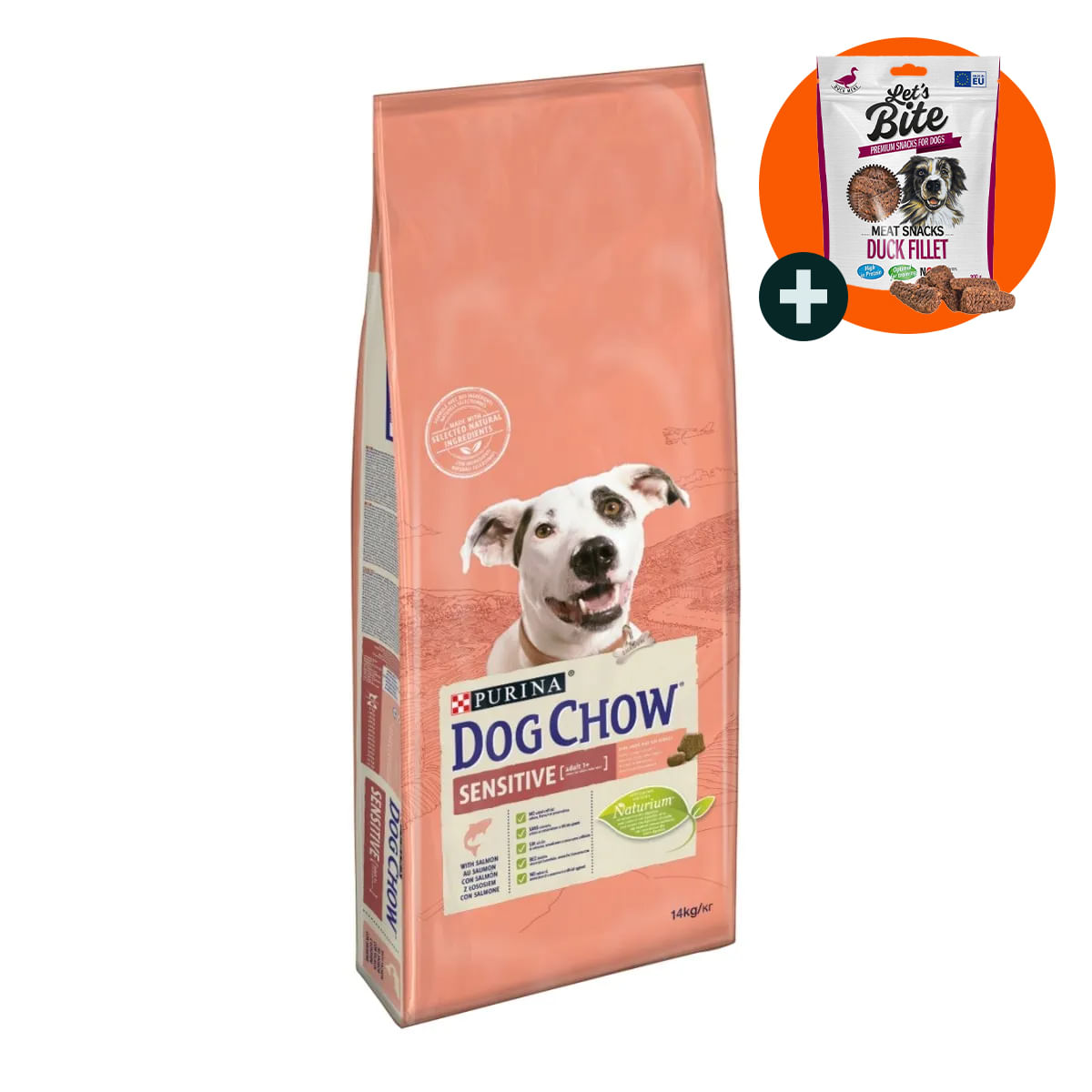 PURINA Dog Chow Adult Sensitive, Somon, hrană uscată câini, sensibilități digestive, 14kg - poza 1