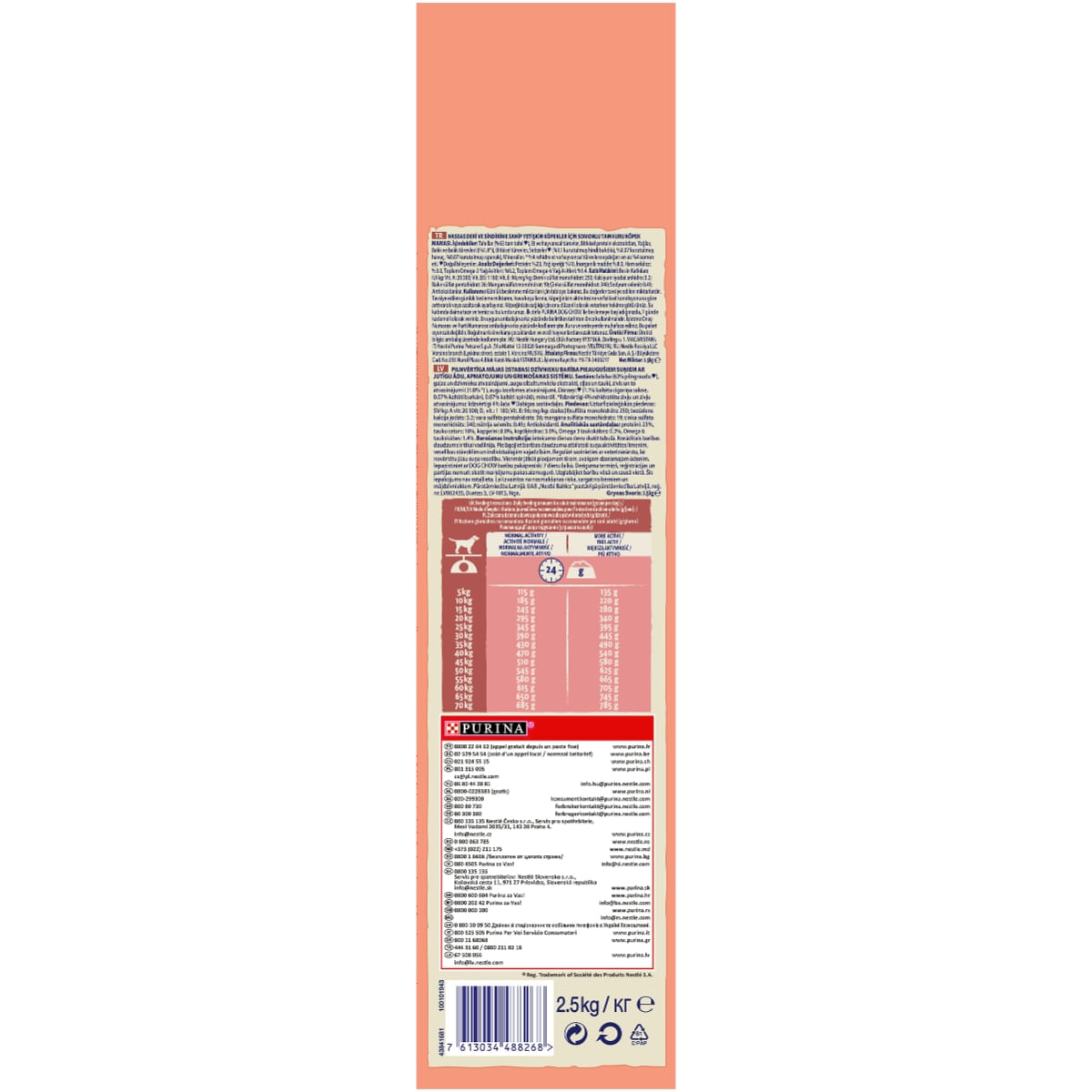 PURINA Dog Chow Adult Sensitive, Somon, hrană uscată câini, sensibilități digestive, 2.5kg - poza 4