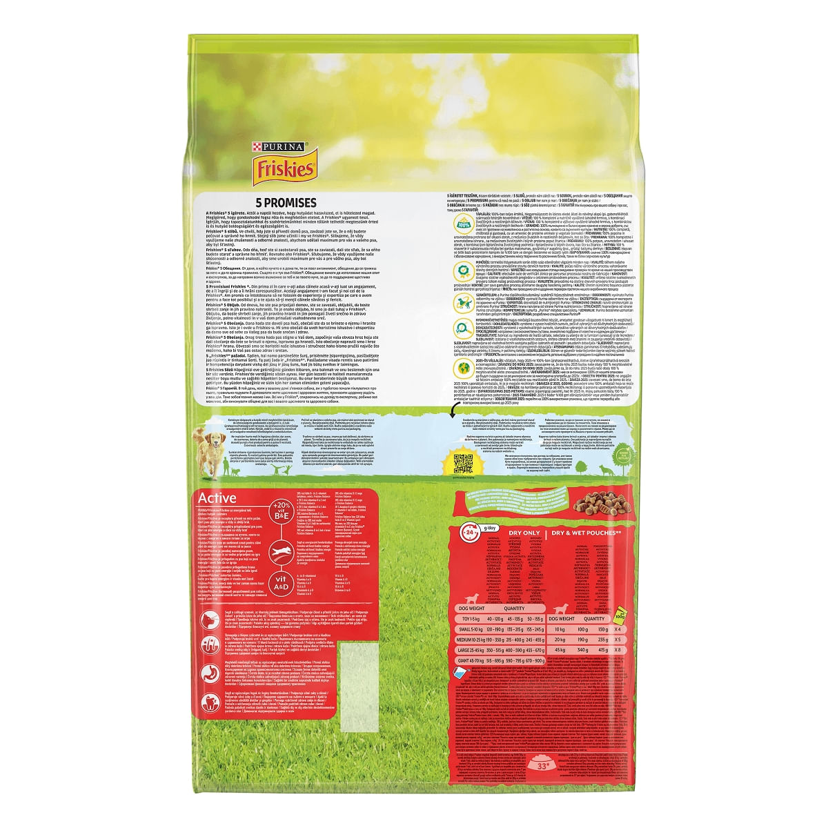 PURINA Friskies Adult Active, Vită, hrană uscată câini, activitate intensă, 10kg - poza 5