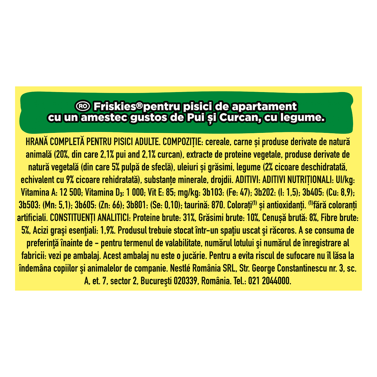 PURINA Friskies Adult Indoor, Pui cu Legume, hrană uscată pisici de interior, 1.5kg - poza 3