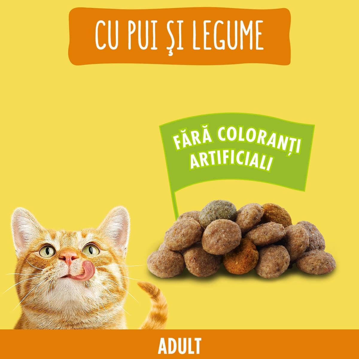 PURINA Friskies Adult, Pui cu Legume, hrană uscată pisici, 10kg - poza 3