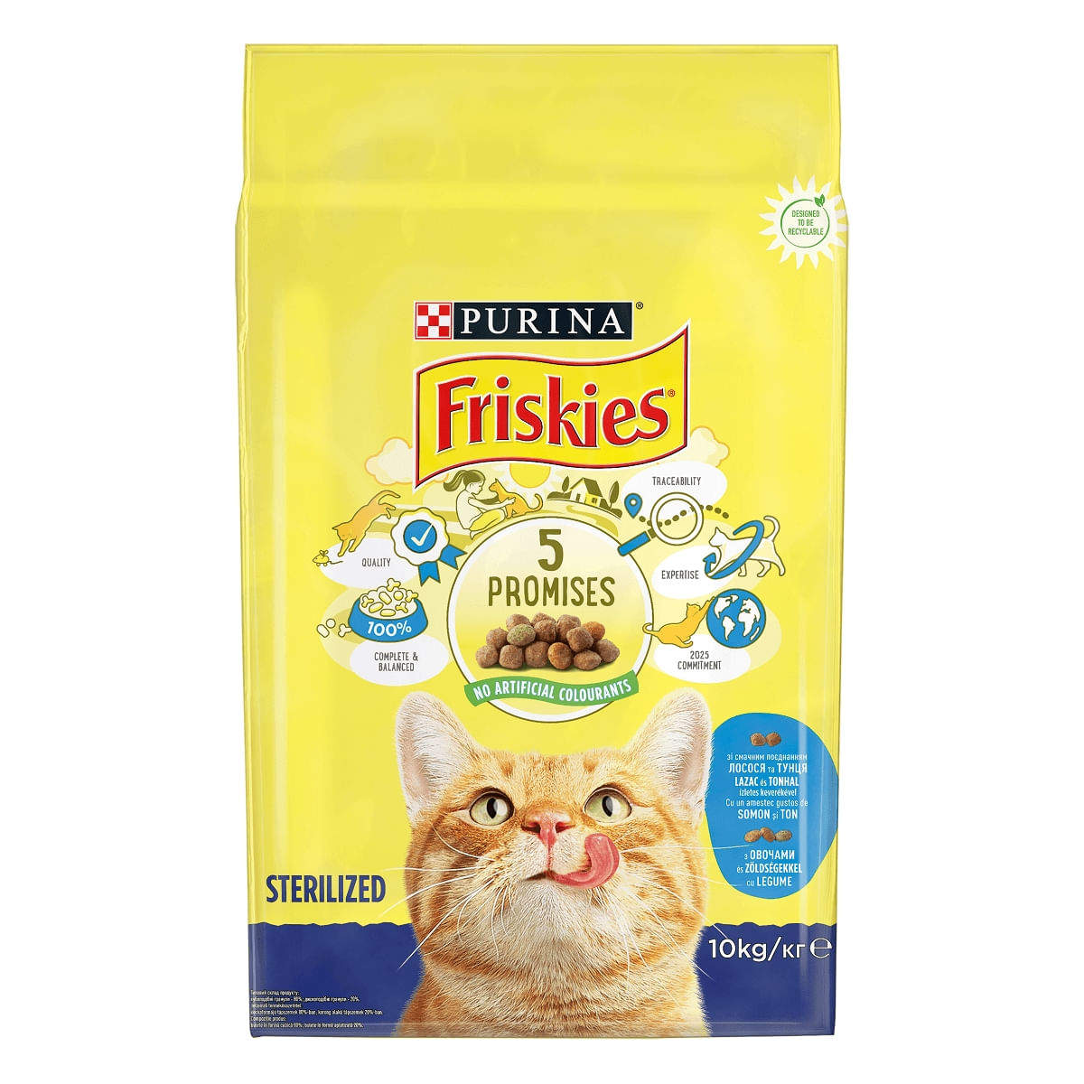 PURINA Friskies Adult Sterilised, Somon cu Legume, hrană uscată pisici sterilizate, 10kg - poza 1