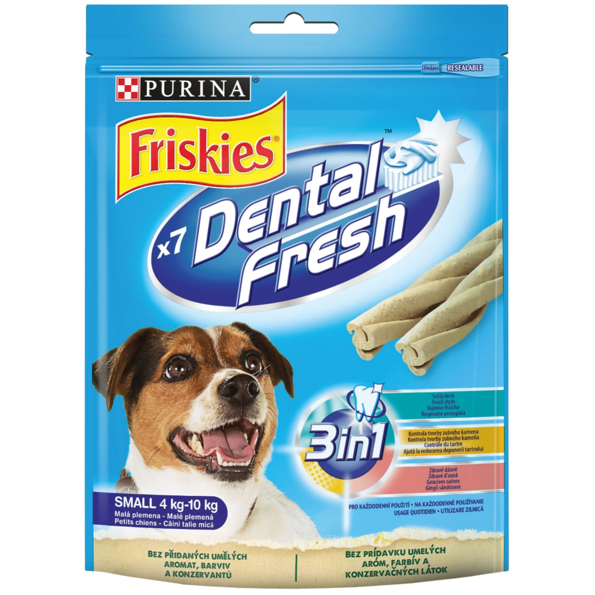 PURINA Friskies Dental Fresh Small, recompense câini de talie mică, batoane, 110g - poza 1