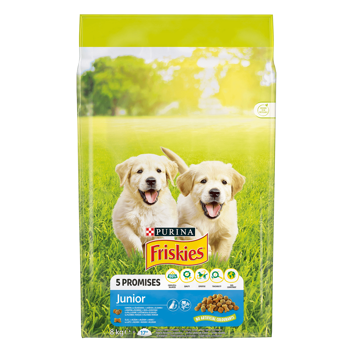 PURINA Friskies Junior, Pui cu Legume, hrană uscată câini junior, 8kg - poza 1