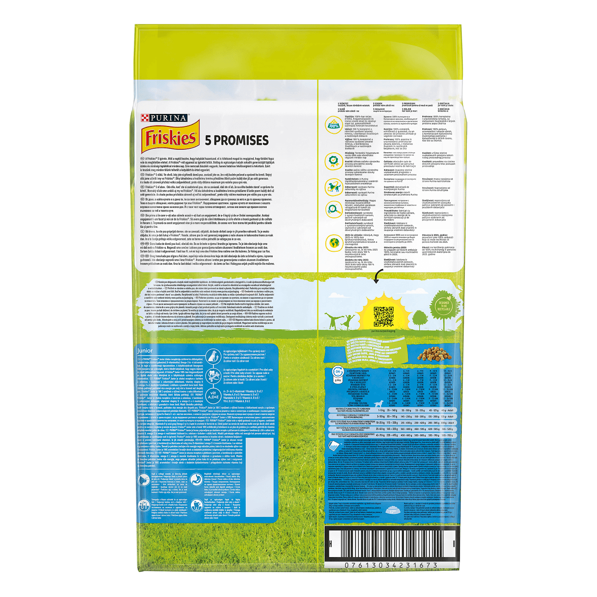 PURINA Friskies Junior, Pui cu Legume, hrană uscată câini junior, 8kg - poza 3