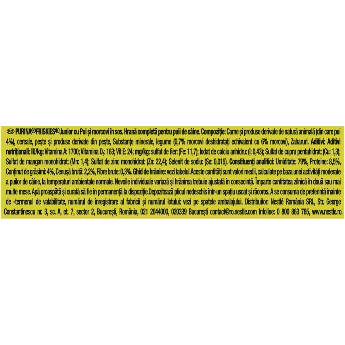 PURINA Friskies Junior, Pui cu Morcov, multipack plic hrană umedă câini, (în sos), 100g x 4 - poza 5