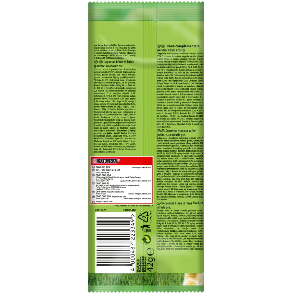 PURINA Friskies Picnic, Pui, recompense câini, batoane, 42g - poza 2