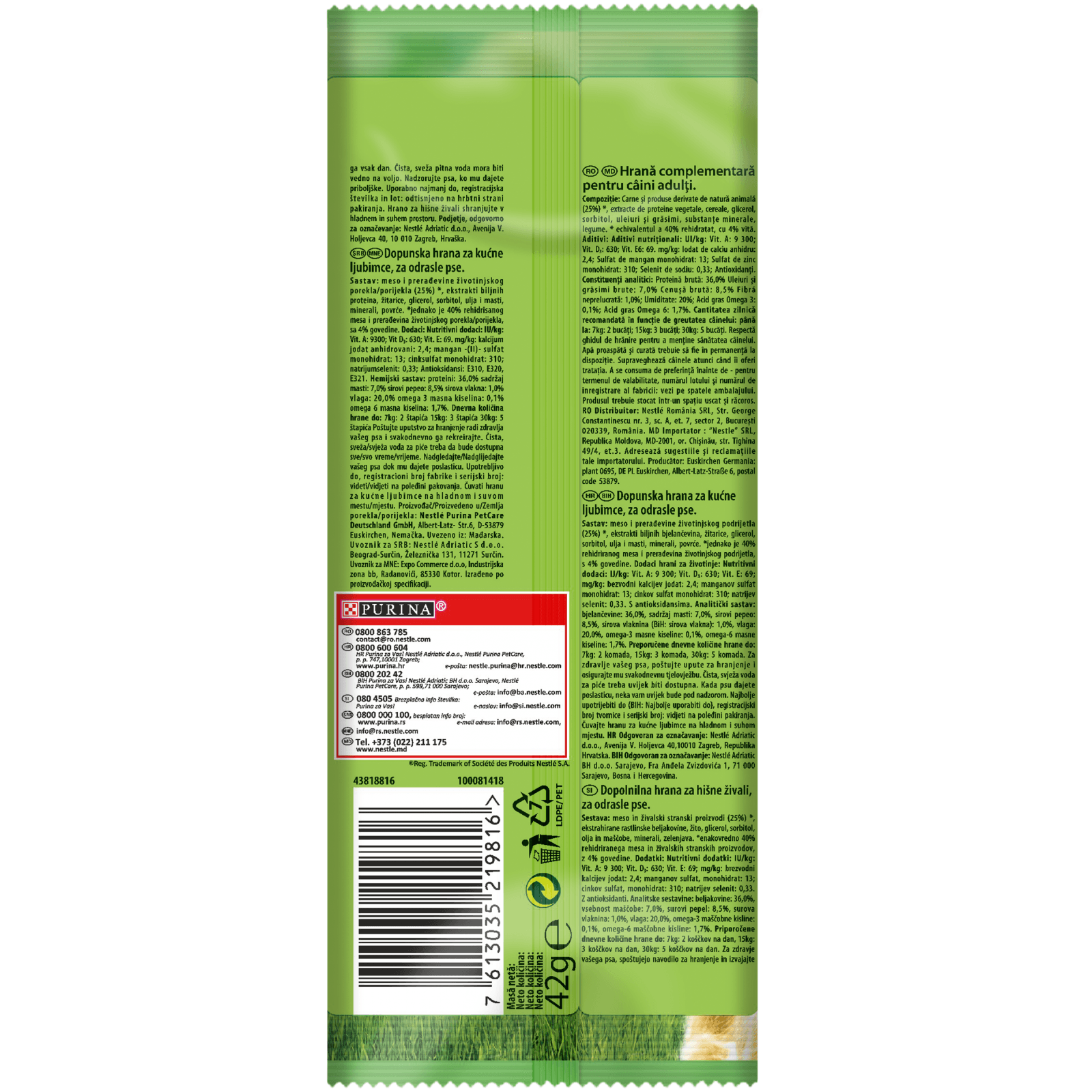 PURINA Friskies Picnic, Vită, recompense câini, batoane, 42g - poza 4