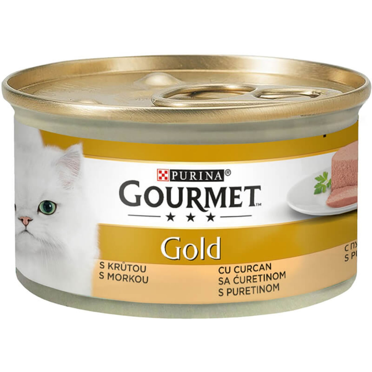 PURINA Gourmet Gold Mousse, Curcan, conservă hrană umedă pisici, (pate), 85g - poza 1