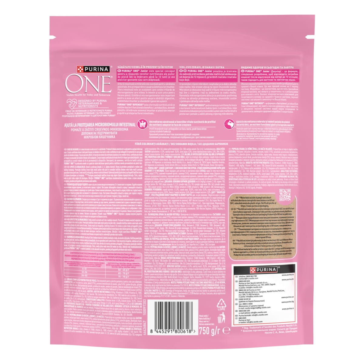 PURINA One Junior, Pui, hrană uscată pisici junior, 750g - poza 3