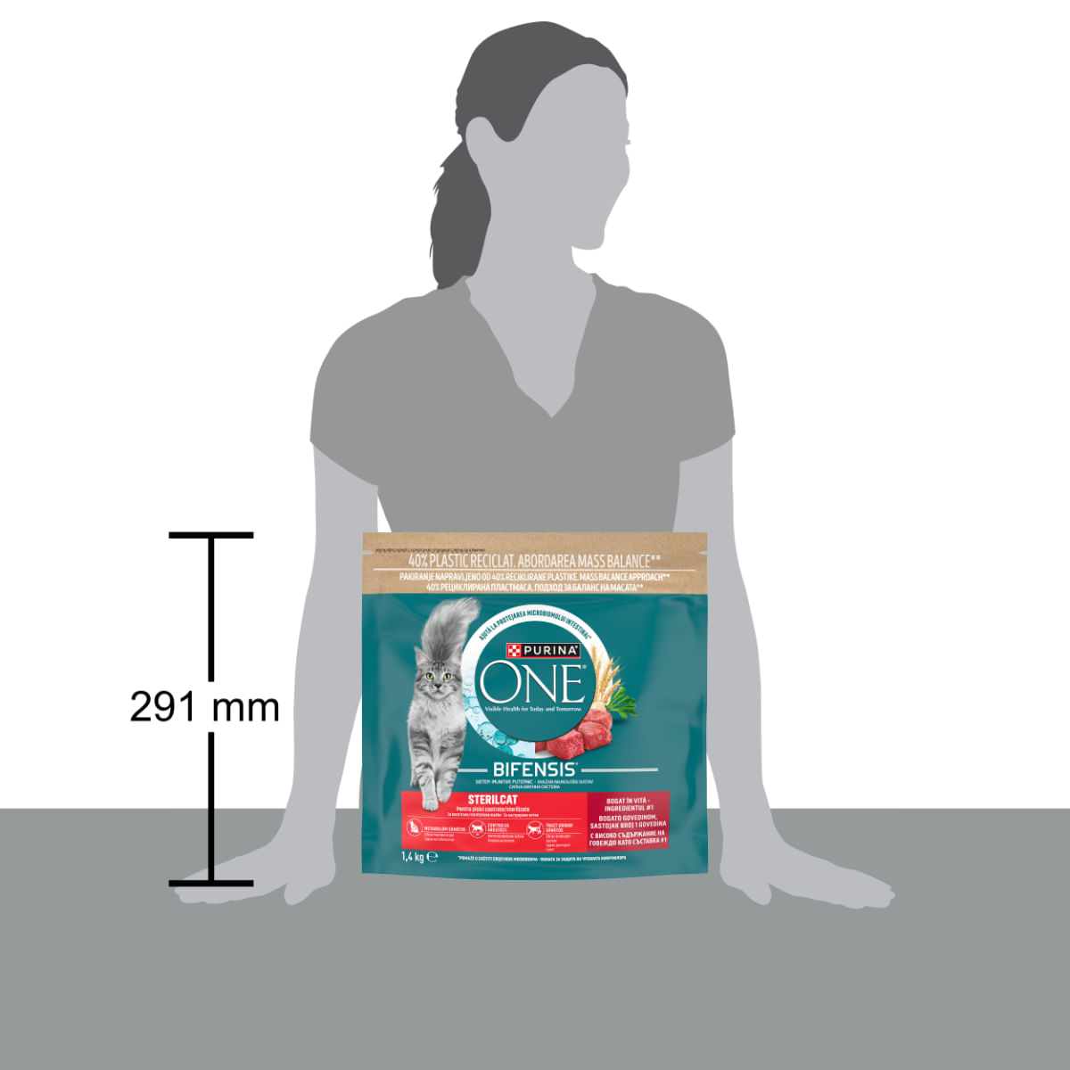 PURINA One Sterilcat, Vită și Grâu, hrană uscată pisici sterilizate, 1.4kg - poza 5