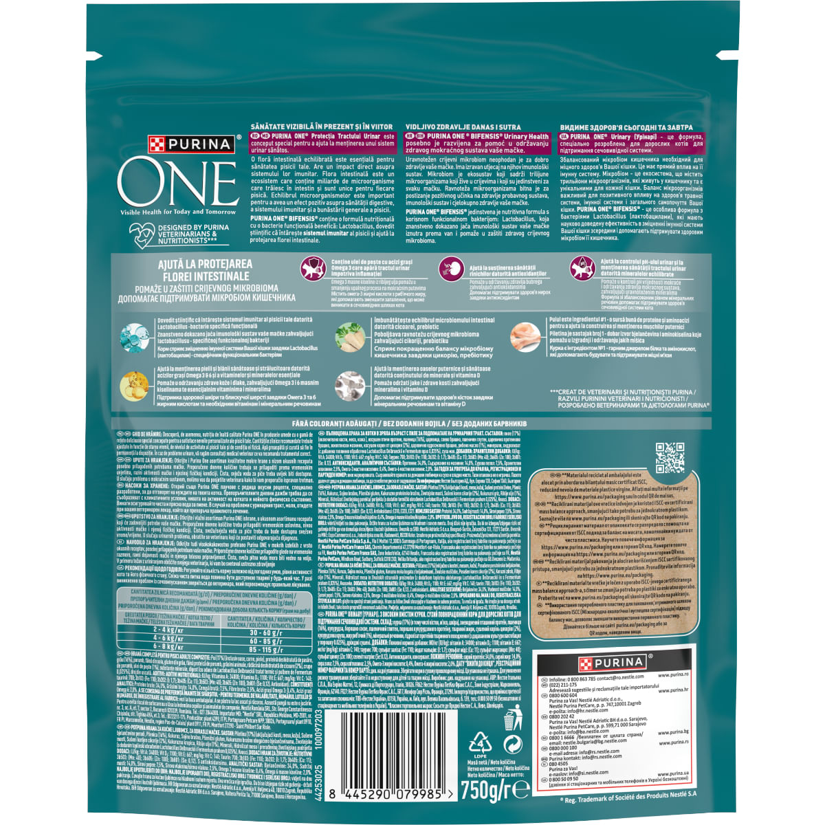 PURINA One Urinary Health, Pui, hrană uscată pisici, sistem urinar, 750g - poza 3